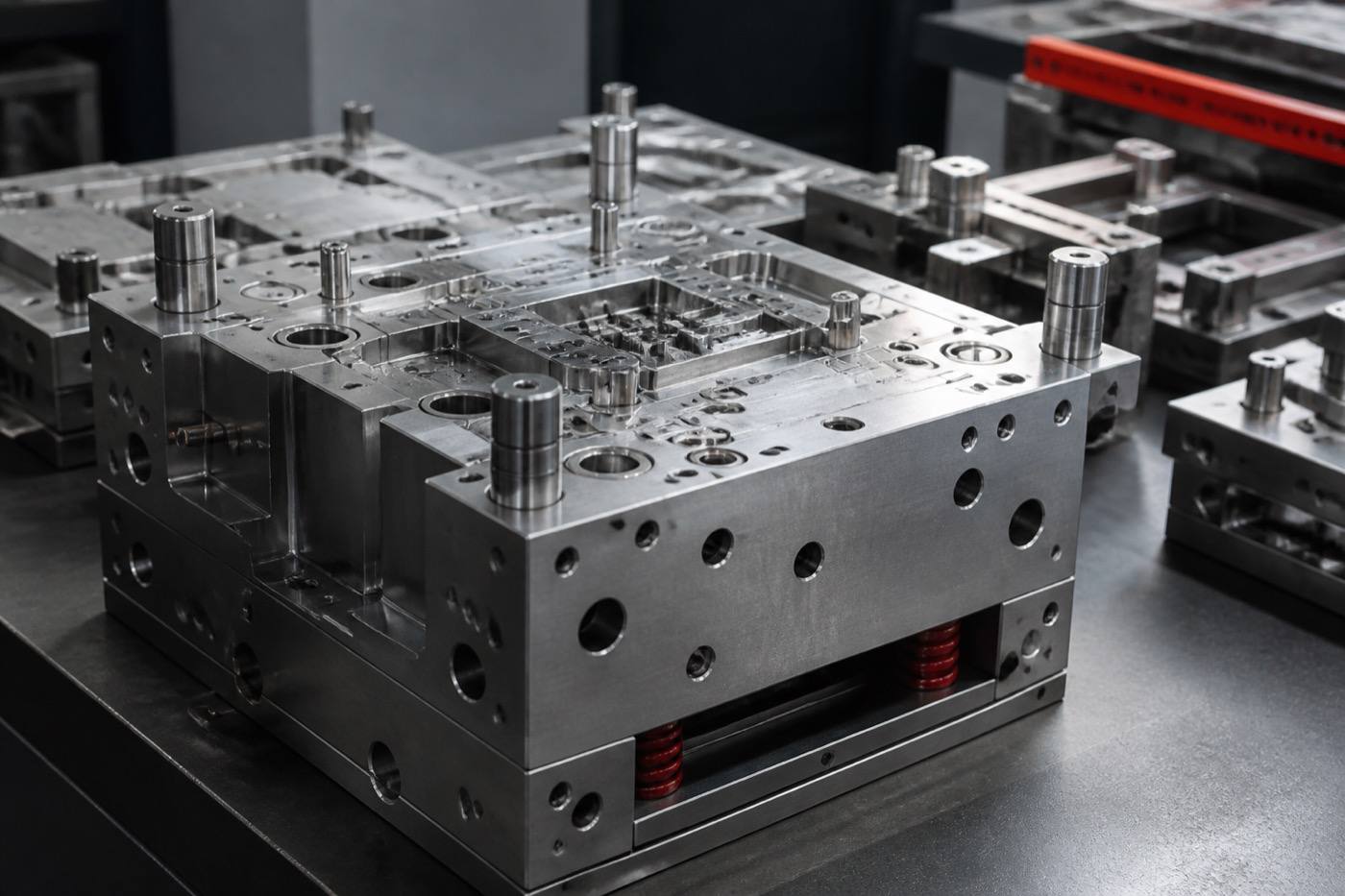 Fixtures are built around the part shape and clamping method.