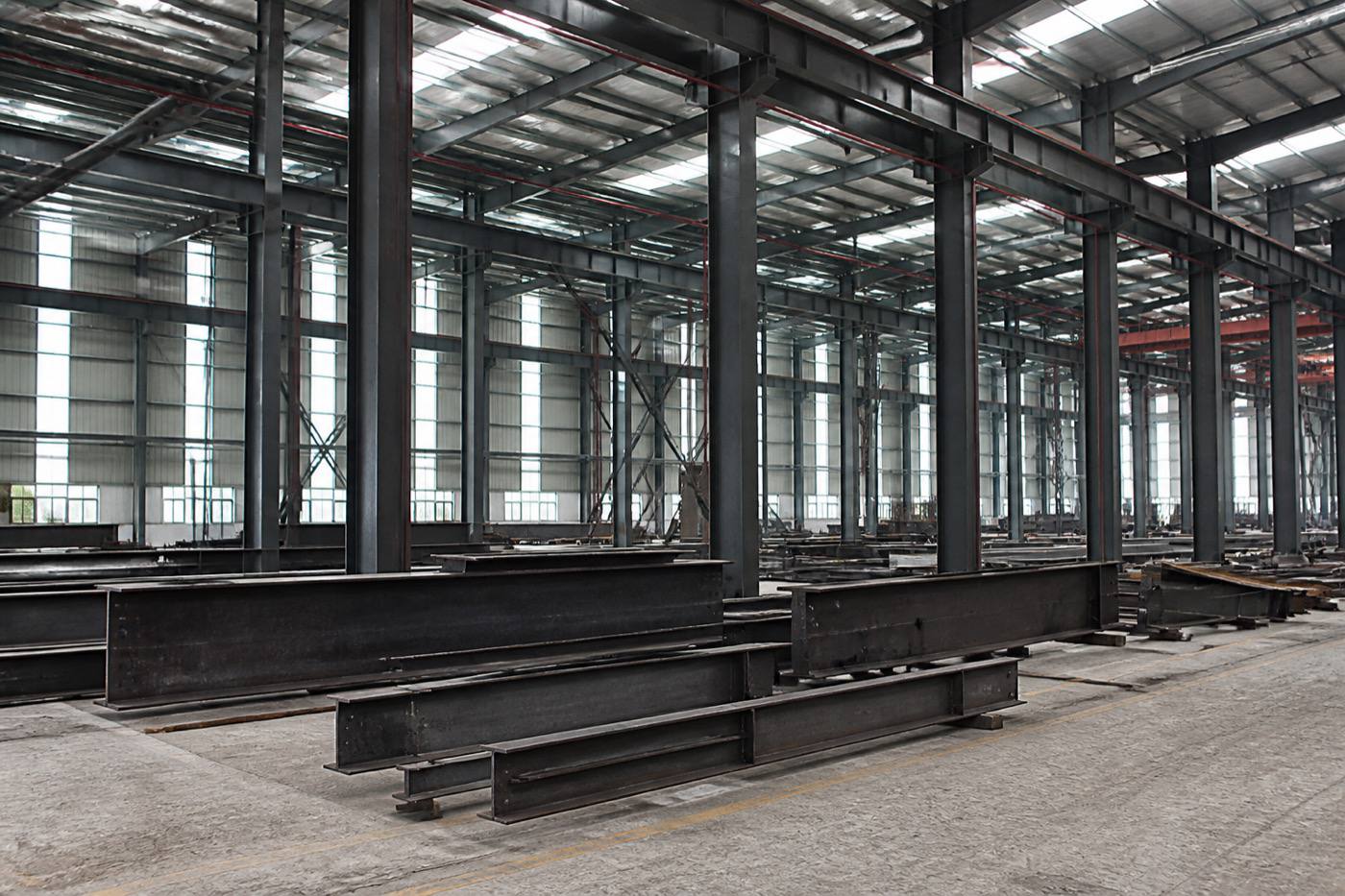 Beams, columns and connections prepared from confirmed drawings.